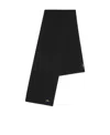 Versace Medusa Head-plaque Ribbed Scarf In Black