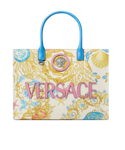 Versace Medusa Head Plaque Shopper Bag