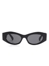 Versace Medusa Head-plaque Sunglasses In Black