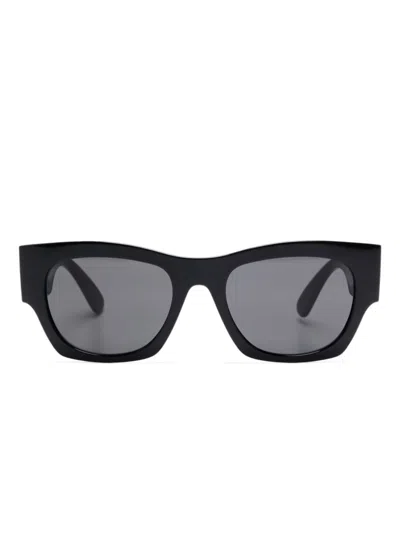 Versace Medusa Head-plaque Sunglasses In Black