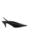 Versace Medusa-head Pointed-toe Mules In Black
