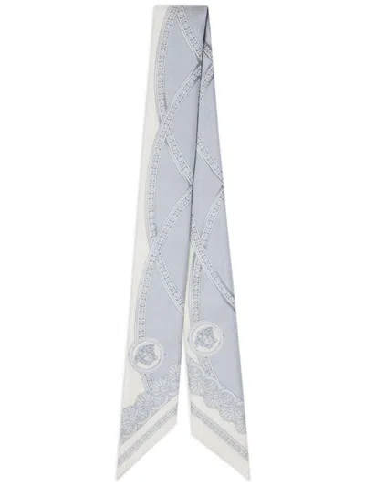 Versace Medusa Head-print Scarf In White