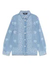 Versace Medusa Head-print Shirt In Blue
