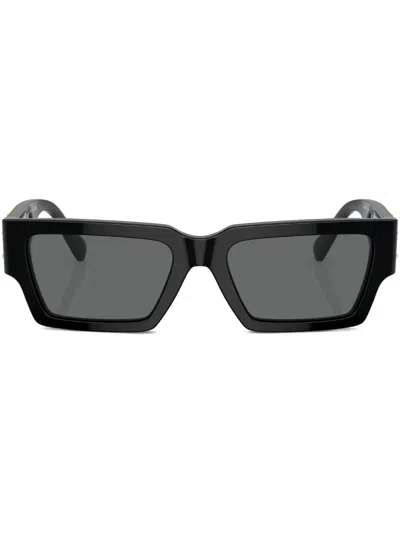 Versace Womens Black Ve4459 Rectangular-frame Acetate Sunglasses