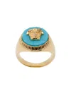 Versace Medusa Head Ring In Yellow