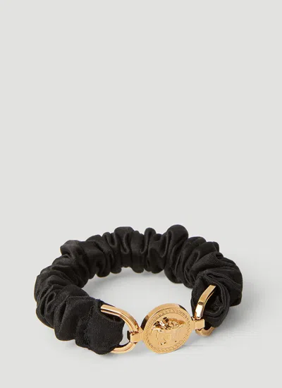 Versace Medusa Head Scrunchie In Black