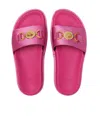 Versace Medusa Head Slides In Pink
