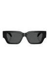 Versace Medusa-head Square-frame Sunglasses In Black