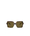 Versace Medusa Head Square-frame Sunglasses In Green
