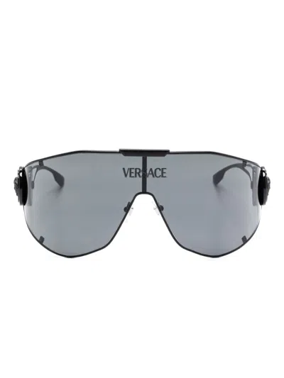 Versace Medusa Head Sunglasses In Black