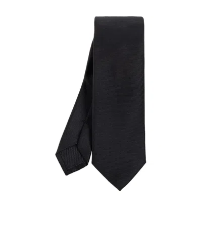 Versace Medusa-head Tie In Black