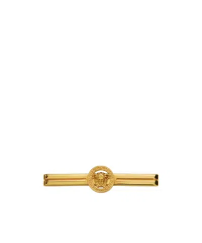 Versace Medusa-head Tie Clip In Gold