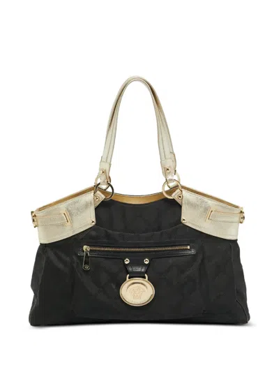 Pre-owned Versace Medusa Head Tote Bag In Black
