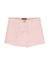 Versace Medusa Head Tweed Shorts In 粉色