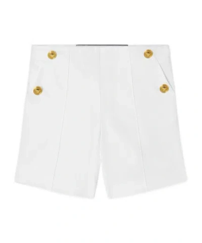 Versace Medusa Head Twill Shorts In White