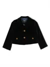 Versace Medusa Head Velvet Jacket In Blue
