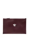 Versace Medusa-head Zip Clutch Bag