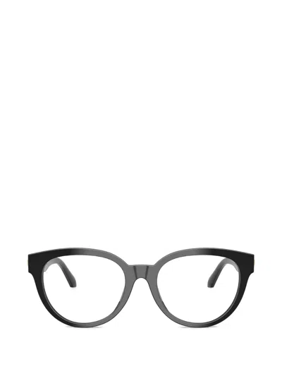 Versace Medusa Head-embossed Glasses In Black