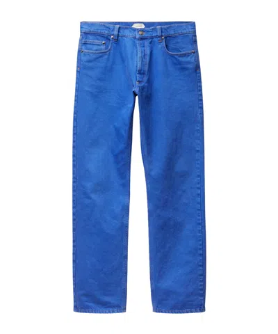 VERSACE VERSACE LOGO-PATCH STRAIGHT-LEG JEANS