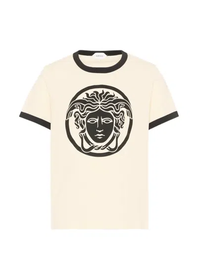 Versace Kids' Medusa Head-print T-shirt In Brown