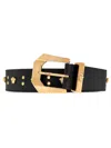 Versace Medusa Heritage Belt In Black