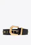 Versace Medusa Heritage Belt In Black