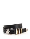 Versace Black Medusa Heritage Leather Belt In Black