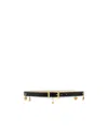 Versace Medusa Heritage Charms Leather Belt In Black