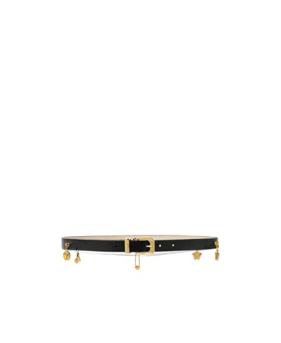 VERSACE VERSACE MEDUSA HERITAGE CHARMS BELT