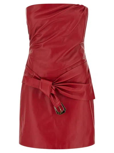 Versace Medusa Heritage Dress In Red