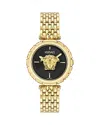 Versace Medusa Heritage 38mm In Black/gold