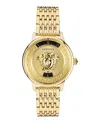 Versace Medusa Icon Bracelet Watch In Gold