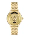 Versace Medusa Icon Bracelet Watch In Gold
