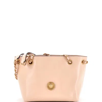 Versace Medusa Icon Chain Tote Leather Mini In Pink