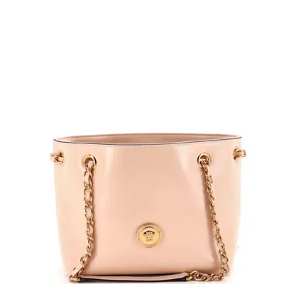 Versace Medusa Icon Chain Tote Leather Mini In Pink