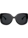 Versace Medusa Icon Square-frame Sunglasses In Black