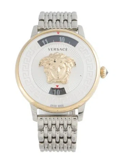 Pre-owned Versace Medusa Icon Watch, 38mm In Multicolor