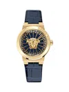 VERSACE MEDUSA INFINITE 38MM STAINLESS STEEL & LEATHER STRAP WATCH