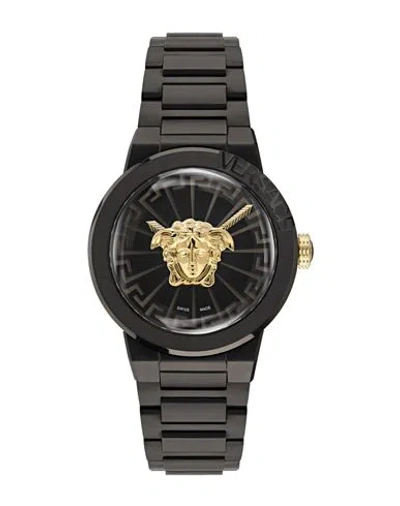 Versace Medusa Infinite Bracelet Watch Woman Wrist Watch Black Size Onesize Stainless Steel