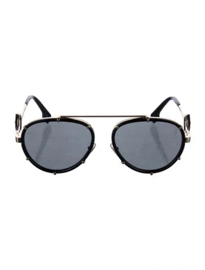 Pre-owned Versace Medusa Insignia Aviator Sunglasses In Multi