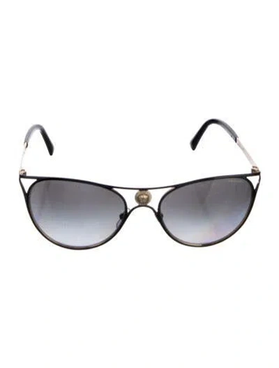 Pre-owned Versace Medusa Insignia Cat-eye Sunglasses In Multi