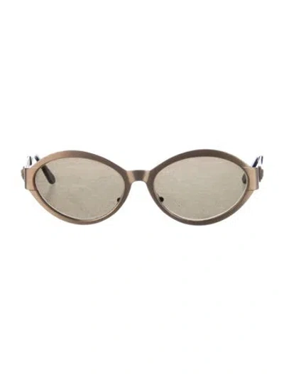 Pre-owned Versace Medusa Insignia Cat-eye Sunglasses In Multi