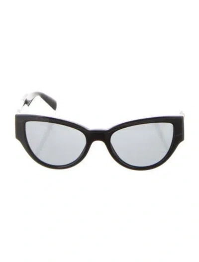 Pre-owned Versace Medusa Insignia Cat-eye Sunglasses In Multi