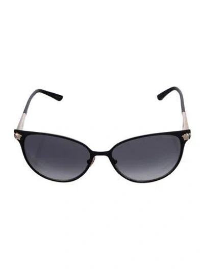 Pre-owned Versace Medusa Insignia Cat-eye Sunglasses In Multi