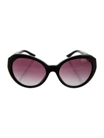 Pre-owned Versace Medusa Insignia Cat-eye Sunglasses In Purple
