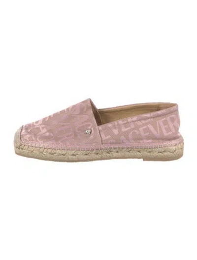 Pre-owned Versace Medusa Insignia Espadrilles In Pink
