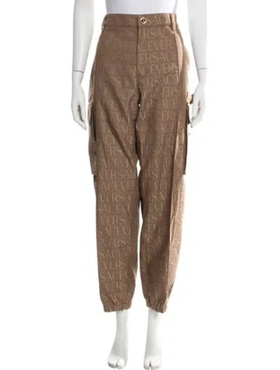 Pre-owned Versace Medusa Insignia Joggers W/ Tags In Neutral