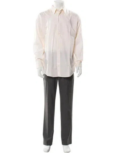 Pre-owned Versace Medusa Insignia Long Sleeve Shirt In Neutral