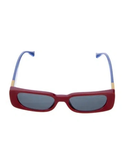 Pre-owned Versace Medusa Insignia Narrow Sunglasses In Multi