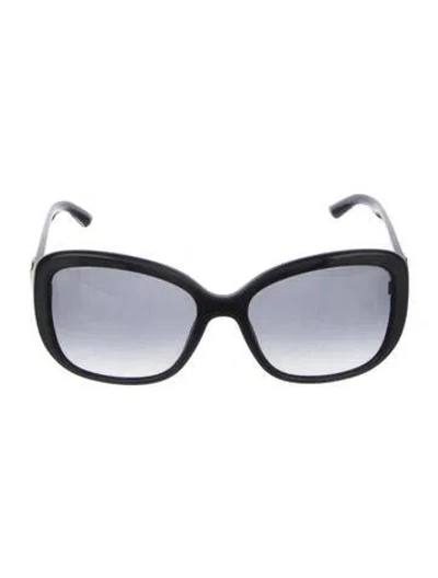 Pre-owned Versace Medusa Insignia Oversize Sunglasses In Black